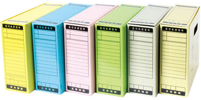 문서보관상자 (A4/하늘) 15개, 하늘
