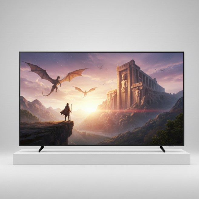 [으뜸효율] 삼성 1등급 QLED 4K AI TV KQ75QF7DAFXKR 189cm(75인치), 방문설치, 스탠드형, 189cm