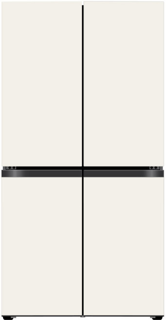 LG전자 디오스 4도어 양문형냉장고 M876GBB181 854L