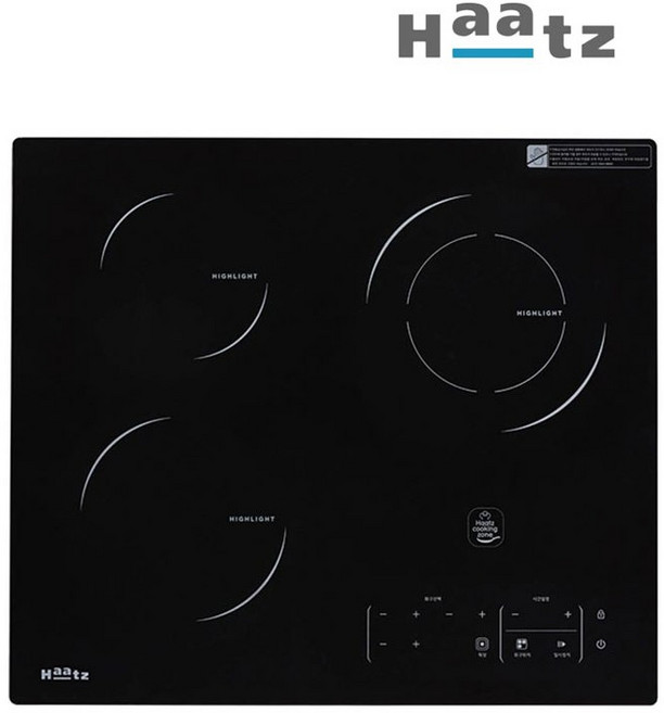 하츠 전기쿡탑 하이라이트 전기레인지 3구, EC-365CTS, 빌트인