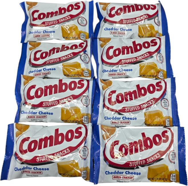 콤보스 체다치즈 크래커, 8개, 48.2g