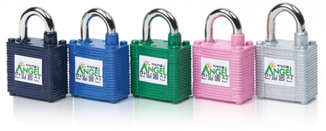 철판열쇠 38A(38×20×56mm) 리빙엔젤 - 자물쇠 사물함 열쇠 철판재질, 색상임의발송, 1개