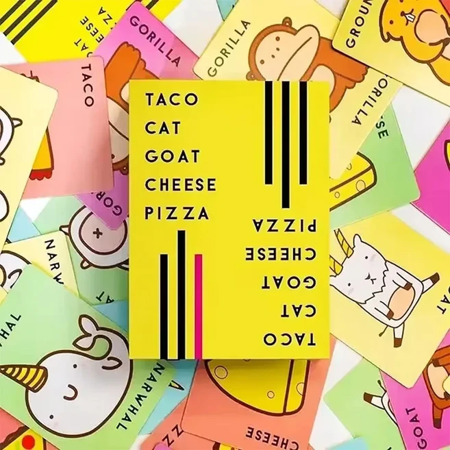 타코 고양이 염소 치즈 피자 보드 게임, 01 1set