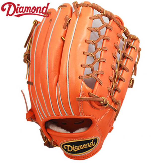 다이아몬드 프로크라운 1등급 외야수 글러브 오렌지 이치로웹 쌍십자웹 13인치PC-008 PC-009 2종