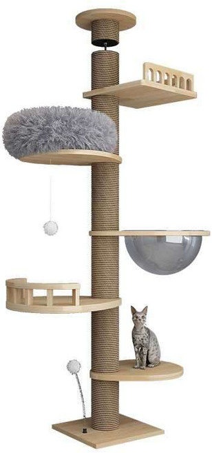 대형 캣타워 원목 고양이 타워 놀이터 캣워크 선반, 1개