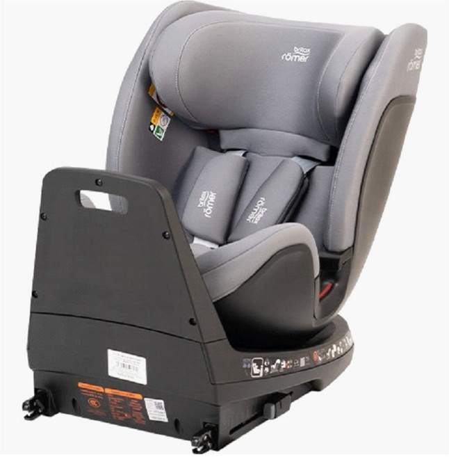 Britax SWIVEL GROW MAX頂篷版 0-7歲汽車安全座椅 isofix 汽座【送Cooler酷樂滑板車】, 隕石灰(無頂篷)
