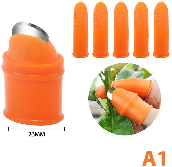 엄지 커터 원예 도구 치기 가위 식물 야채 분리기 손가락 다기능, 01 A, 01 빠른, 1개