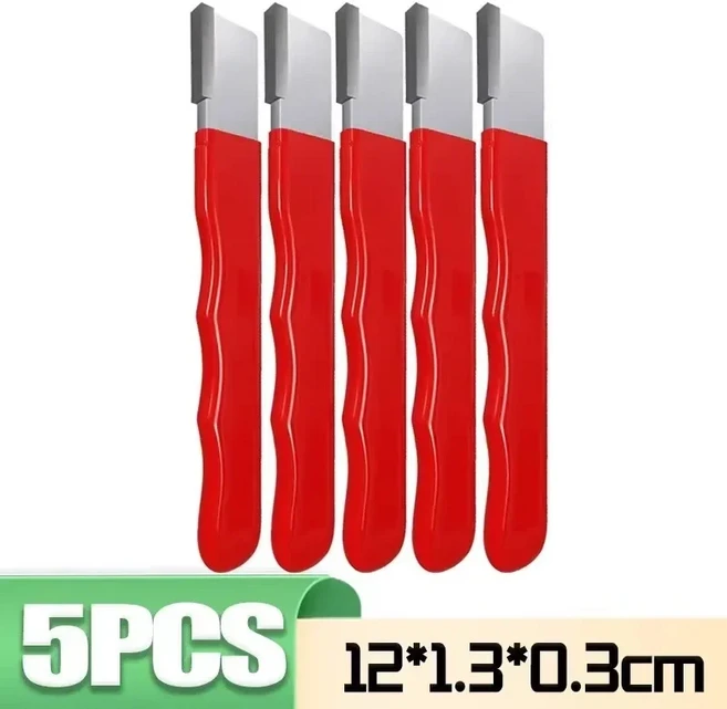 12/1PCS 휴대용 빠른 샤프너 합금강 수동 연삭 가위 칼 샤프닝 스톤 야외 홈 가든 도구, 01 12cm, 12 5PCS Red