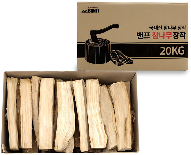 밴프 참나무 장작, 20kg, 1개