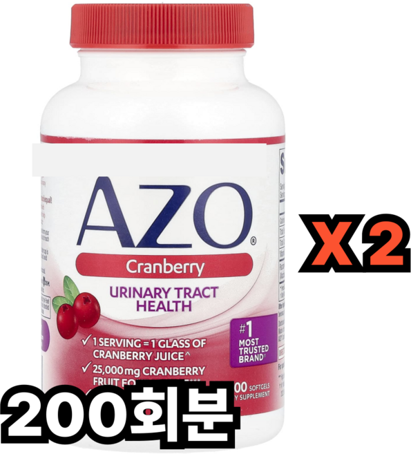 AZO 크랜베리 소프트젤, 200회분, 1개