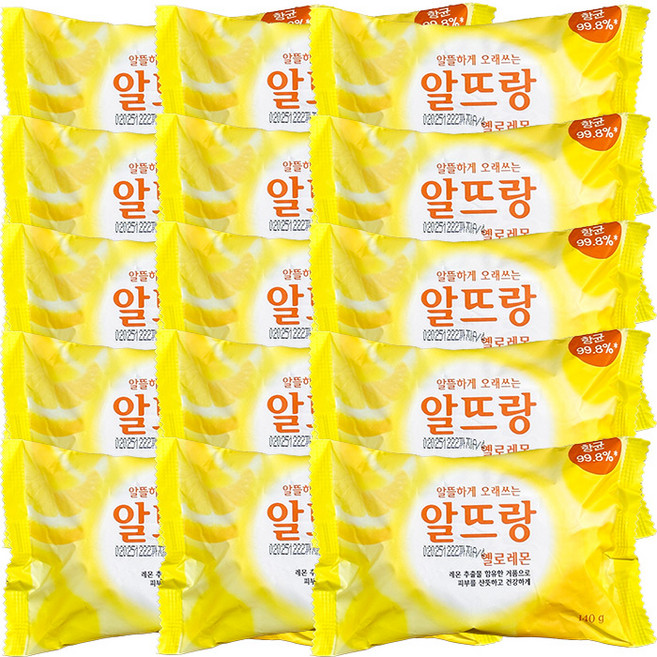 알뜨랑 비누 오리지널 옐로우 140g, 15개입
