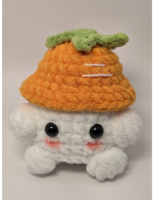 몽글공방 뜨개 인형 손뜨개 키링 완성품 몽글이, 1개, 당근 몽글