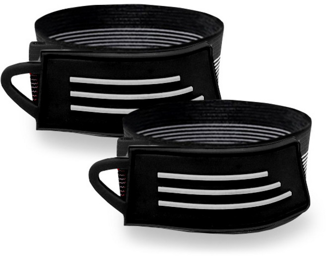 아발바 프리미엄 다용도 안전각반밴드, 블랙, 1세트