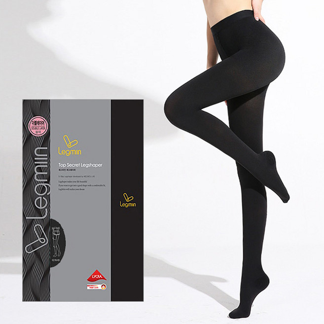 아띠Ahtty 뱃살 보정 더블 레이어 팬티 스타킹 힙업 압박 테리 기모 2겹 레그쉐이퍼