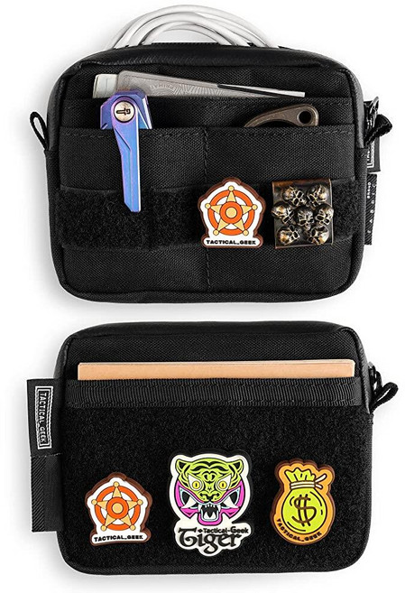 TACTICAL_GEEK Storage A3 EDC 파우치 오거나이저 나일론 다기능 유틸리티 소형 공구 포켓 다목적 Molle 가젯 보관 파우치 일상 휴대를 위한 컴팩트 오거