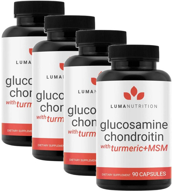 루마 뉴트리션 글루코사민 콘드로이틴 엠에스엠 캡슐 Luma Nutrition Glucosamine Chondroitin MSM, 4개, 90정