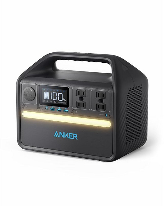 Anker 535 Portable Power Station PowerHouse 512Wh 휴대용 전원 정격 500W AC4 포트 소형 경량 인산철 캠프 방재 절전 차 중박 방재, 상세페이지 참조, AMZ-A1751