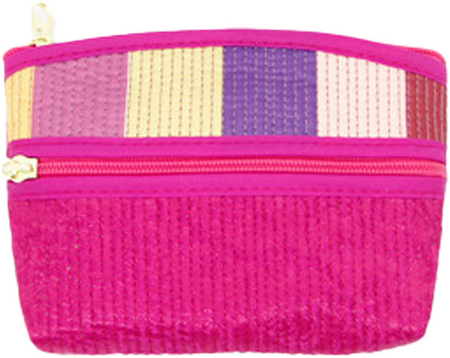 색동 누빔 동전 티슈 지갑