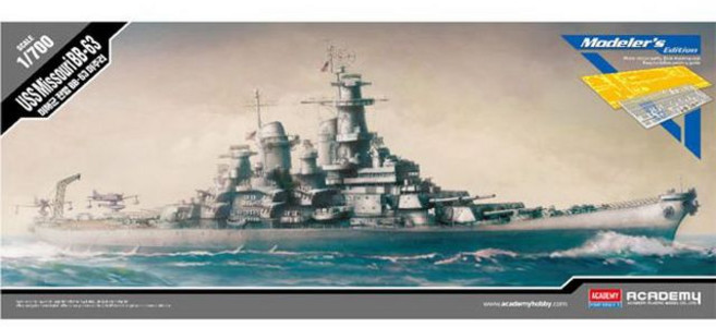 14223 1/700 미해군 미주리 BB-63 모델러 에디션 전함 범선프라모델 범선모형 배장난감 배조립 전함아카데미 아카데미조립+셀러팩토리Shop, 빠른배송