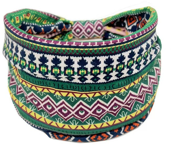 SH1525 뉴 보헤미안 헤어밴드 에스닉 프린트 요가 댄스 힙합 땁흡수