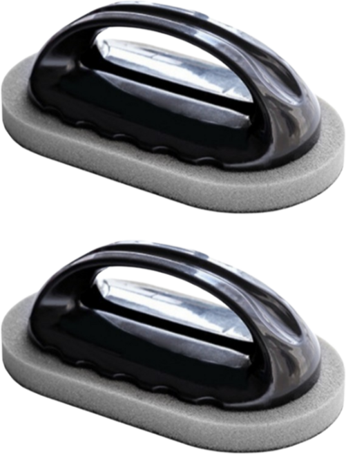 NOV- 손잡이 수세미 2개 냄비 녹 제거 다용도 핸들 청소 솔, 1개