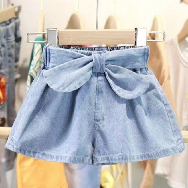 [앙디] O청치마바지 리본 (OC119)_(아동복 유아복 여아용 여름 반바지 바캉스 자매룩 연청)