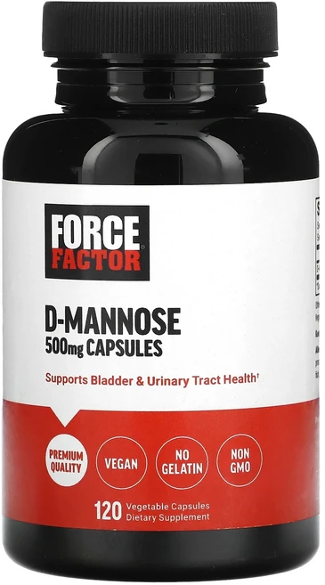 Force Factor d-만노스 500mg 베지 캡슐 120정, ForceFactord만노스500mg베지캡슐120정, 1개 - 쿠팡