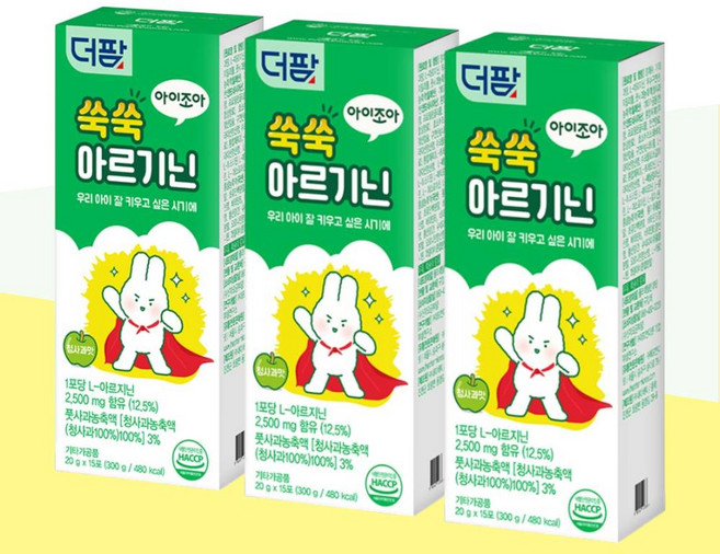 더팜 아이조아 쑥쑥 L-아르기닌 15포 X 3박스 (45일분), 1세트, 900g