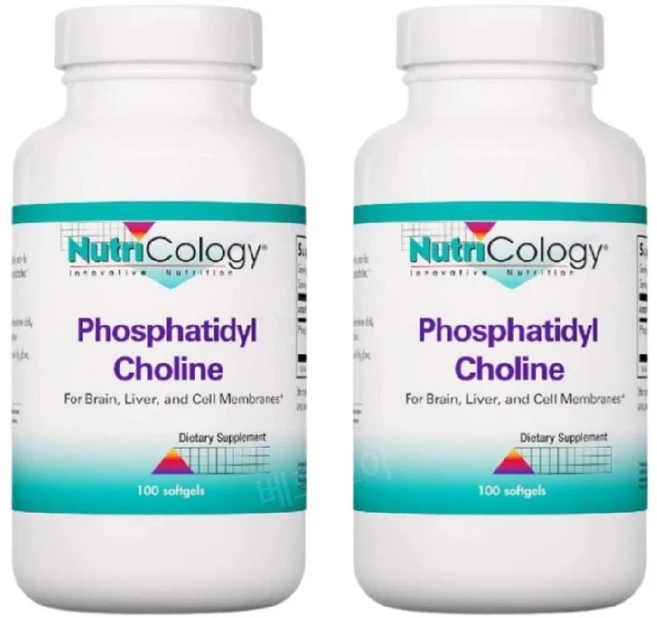 뉴트리콜로지 포스파티딜 콜린 대두레시틴 100정 2개 Choline - 쿠팡