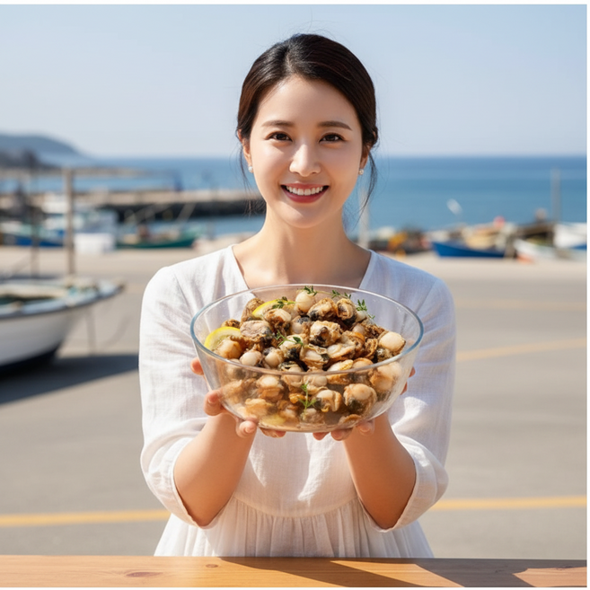 [시즌특가] 국내산 수압으로 깐 껍질 없는 순살 홍가리비, 1개, 2kg(알이통통 가리비살 BEST)