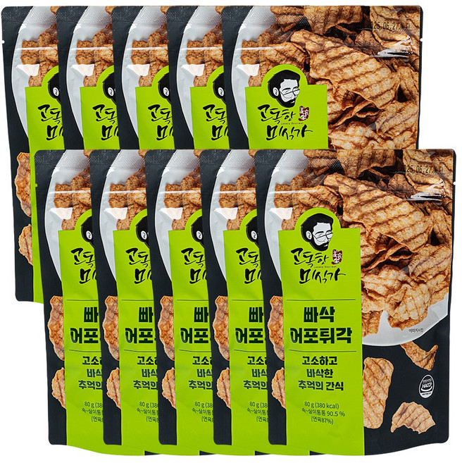 고독한미식가 빠삭어포튀각 80g 맥주안주, 10개