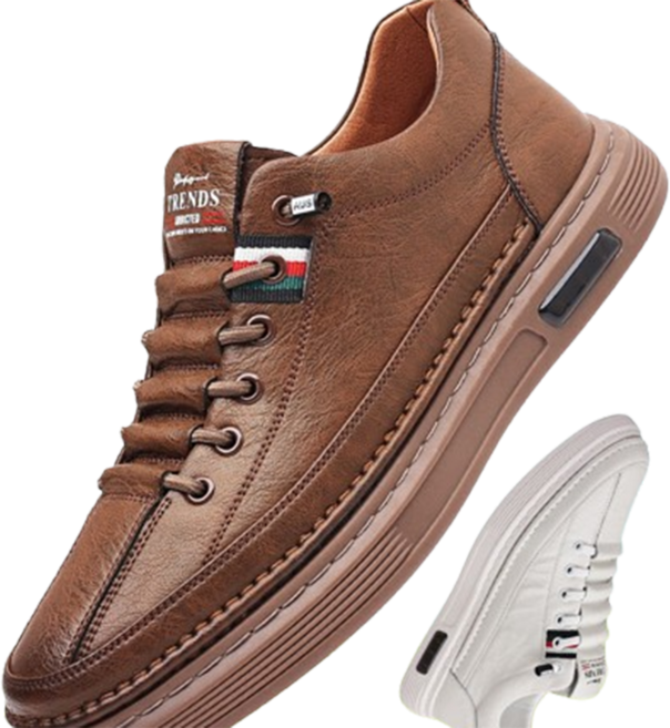 Low NewBrie 소가죽 남성 캐주얼 스니커즈