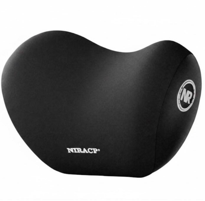 이온브 목편안 차량용 목베개 목쿠션, 1개, 블랙