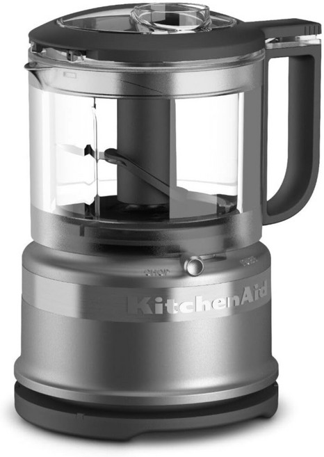 키친에이드 KitchenAid 미니 초퍼 믹서기 분쇄기 다지기 푸드 프로세서 5KFC3516 컨투어 실버, 3.5 Cup Chopper, 1개