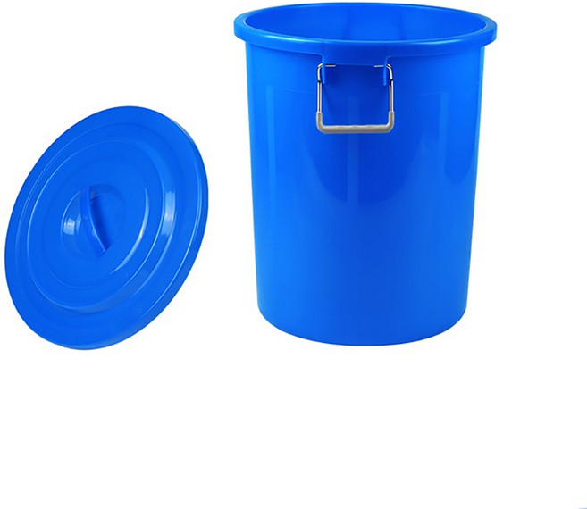 特選工廠 儲水桶 藍色 附蓋 儲水儲物垃圾桶, 1個