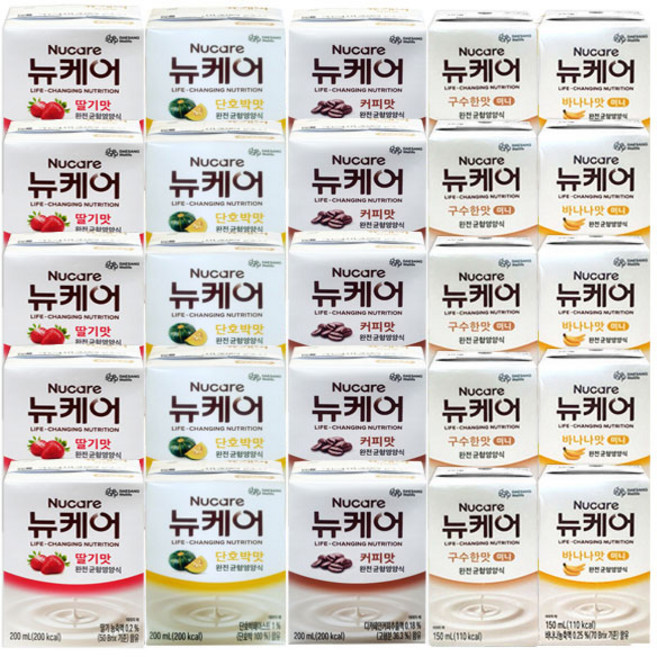 뉴케어 단호박+딸기맛+커피맛+구수한맛+바나나, 25개