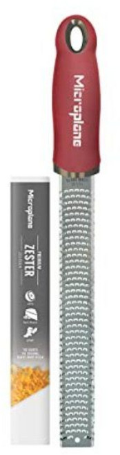 Microplane 마이크로플레인 제스터 그레이터 유럽 내수용 주방 강판 스테인리스 블레이드, 약 325 x 35 x 30 mm, 1개, 석류 빨강