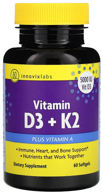 이노빅스랩스 비타민D3 + K2 소프트젤 60정, INV97736, 1개