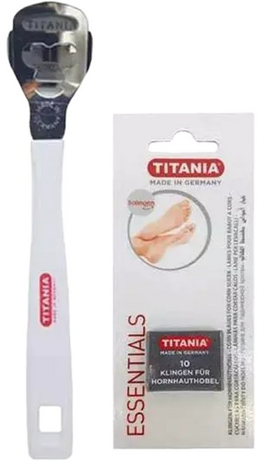 티타니아 발각질제거 세트(본품 + 교체날 10p), 1개, 10개입