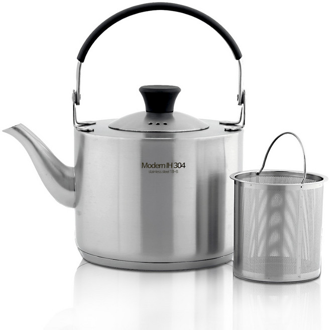 퀸센스 들통형 스텐 인덕션 주전자, 스텐레스, 1.2L, 1개