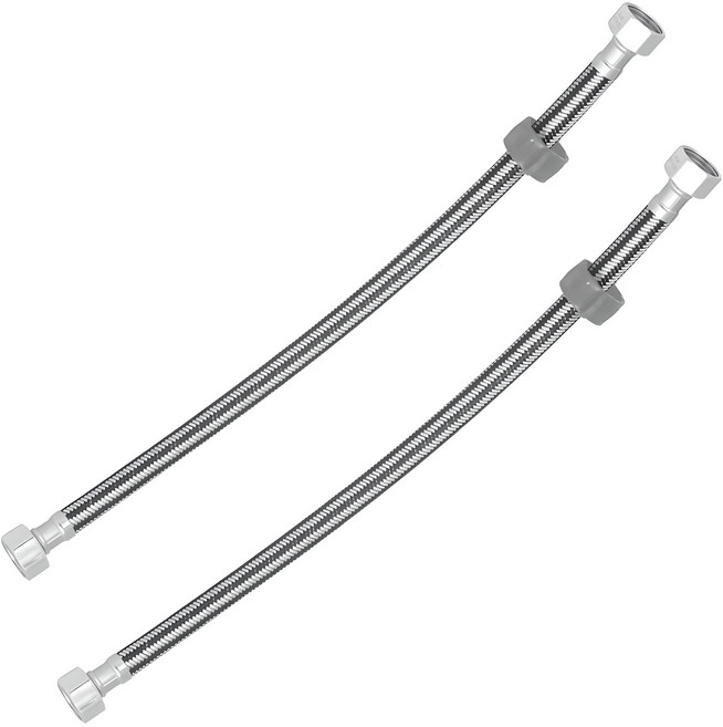 미리내 스테인레스 세면대 핸디 캡 고압호스 2p, 40cm, 혼합색상