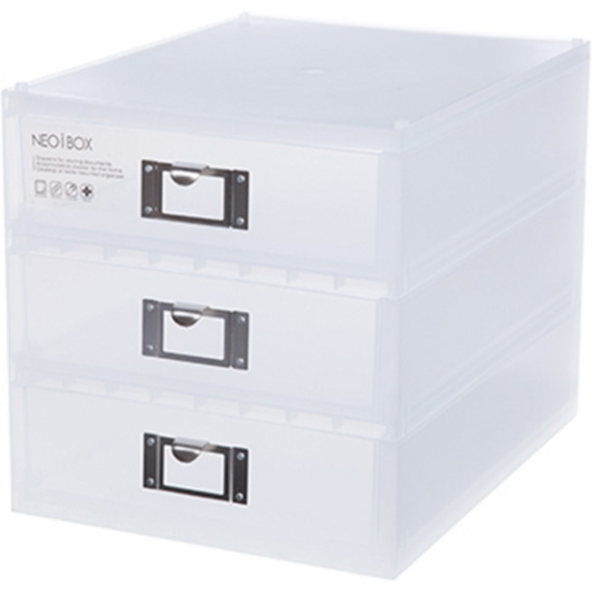 [시스맥스] 280205 시스맥스 아이박스 대형 3단 / 멀티박스 수납함