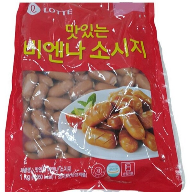 맛있는 소시지 축산가공식품 롯데푸드 비엔나 1KG, 1개