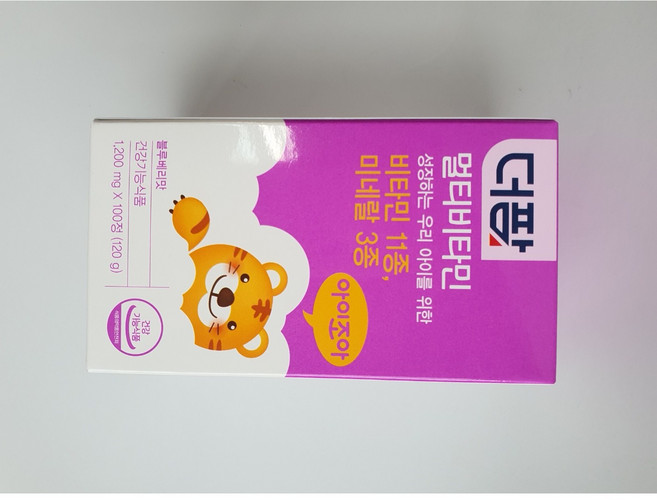 더팜 멀티비타민 츄어블 블루베리맛, 1박스, 100정