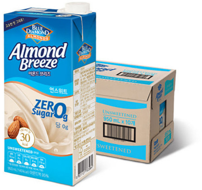 아몬드 브리즈 언스위트, 950ml, 1개