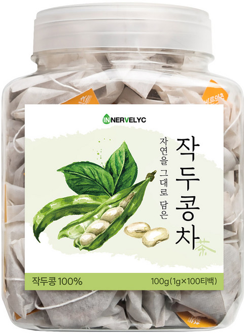 이너블릭 작두콩차 1500만 티백 판매 돌파 PLA 친환경 필터, 1개, 1g