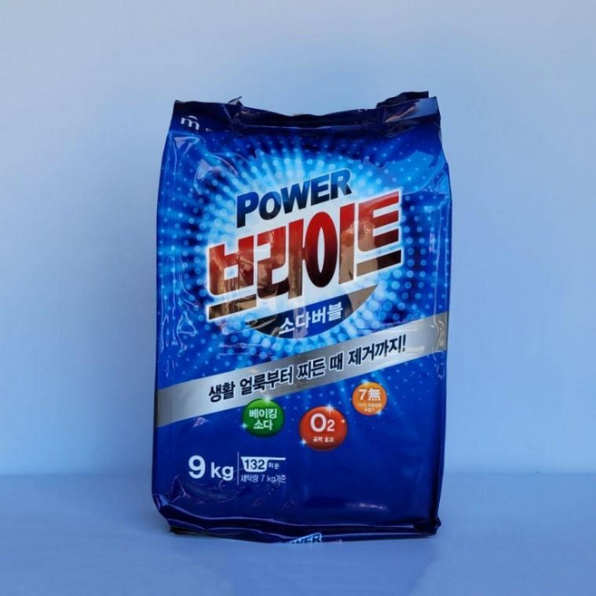 무궁화 파워 브라이트 소다버블 9kg 찬물전용 향이좋은 한세 강 청결하게 깔끔 하고 편리 척력 가심비 가성비, 1개