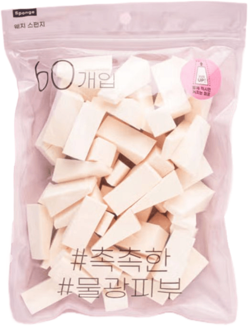 PU삼각퍼프세트 60P, 기본선택, 1개