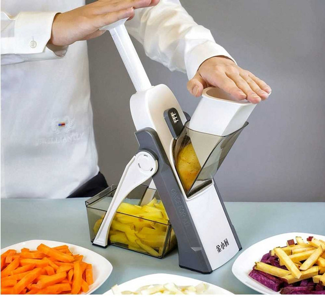 라폼 이지퀵슬라이스 야채슬라이서 슬라이스 쿠퍼채칼 야채 다용도, 헤이즈-시트/실크/다이스/스트립/청소용솔 포함, 1개