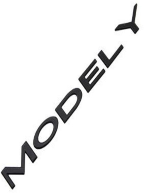 [모터스파이] 테슬라 호환 트렁크 이니셜 엠블럼 MODEL S 3 X Y SPACEX 모음, 모델Y 블랙 무광